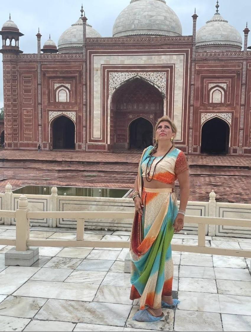 Con sari en Agra &mdash; India